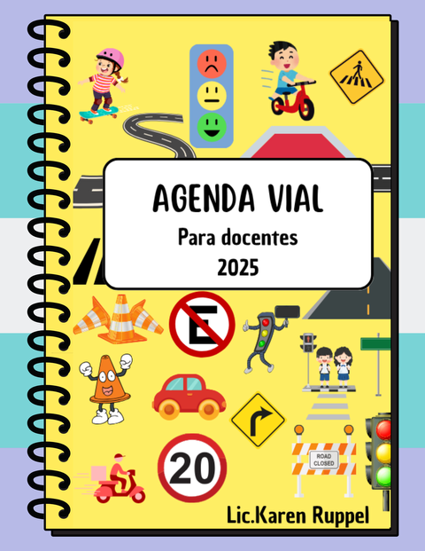 Agenda Vial para docentes (editable e imprimible)