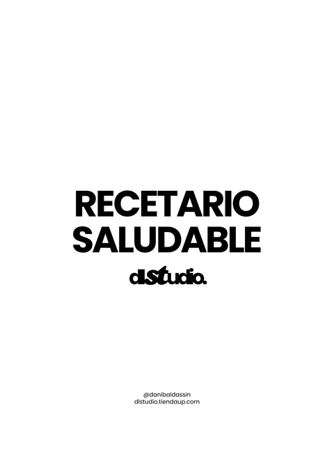 RECETARIO SALUDABLE