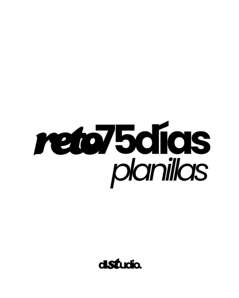 Reto 75 días - PLANILLAS