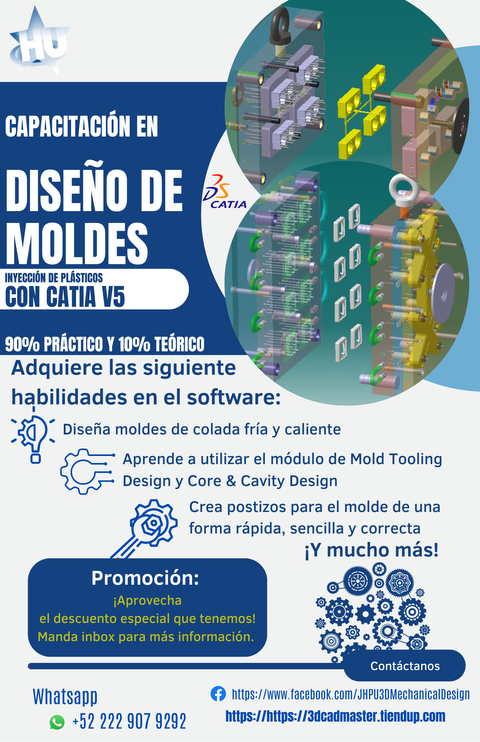 Especialidad Diseño de Moldes de Inyección de Plástico con CATIA V5