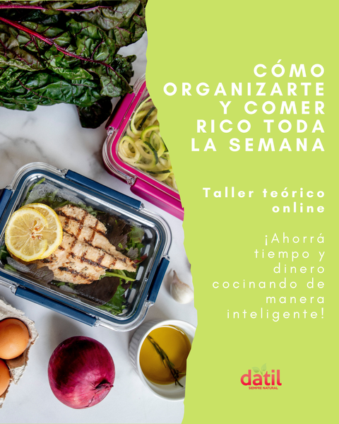 Organizate en la cocina para comer rico y saludable