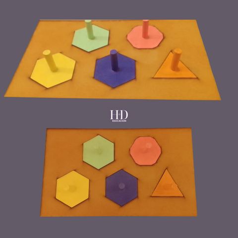Juego de encastre didáctico -Sólidos Platónicos