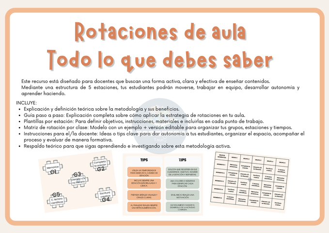 ROTACIONES DE AULA: Guía completa