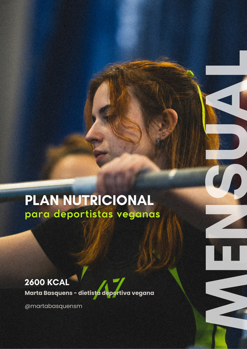 PLAN DEPORTISTA VEGANA - 2600 kcal