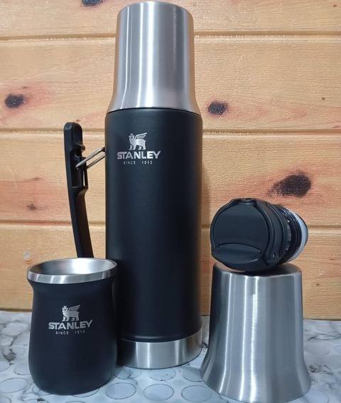 Termo Simil Stanley + Mate (Negro)