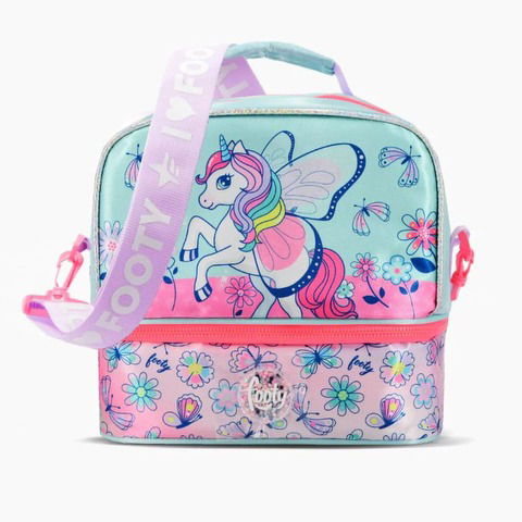 Lunchera Footy Unicorn Wings (F6345). Aqua y Rosa