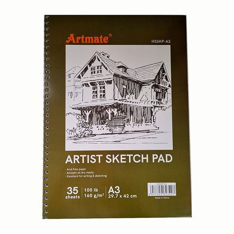 Block Artmate Boceto (160gr) (42x29,7) (HSSKP-A3) Artist Sk Pad Espiral