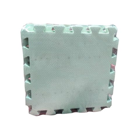 Goma Eva Pisos 30x30 x9 Piezas de 8mm Liso Encastrables (93213) Verde Pastel