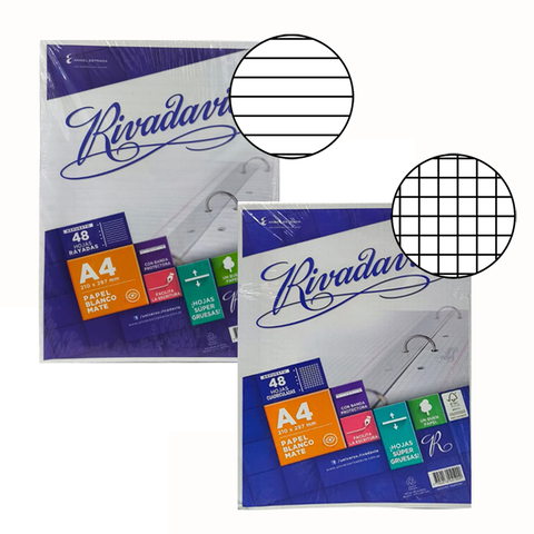 Repuesto A4 Rivadavia -90Grs- x48Hojas 