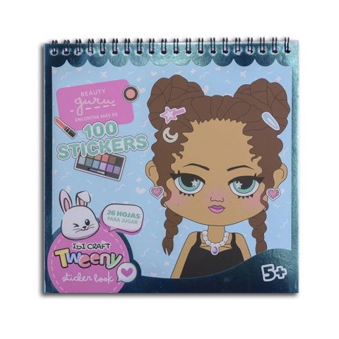 Sticker Ibi Craft Tweeny Sketch Set (Album+Stencil+Stickers) Beauty (066100)
