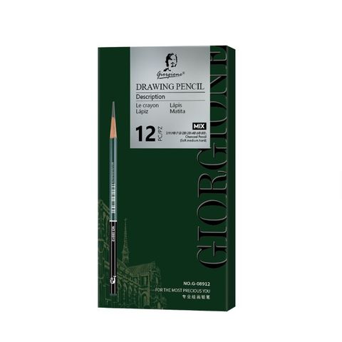 Lápiz de Graduación y Carbonilla Giorgione Mix x12 (G-08912)