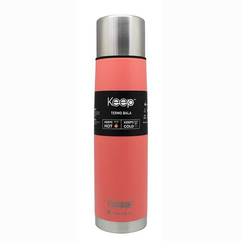 Termo Keep Rubber Acero Doble Capa 1 Litro Rosa