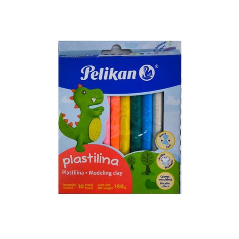 Plastilina Pelikan x10 Surtidos Col. Clasicos