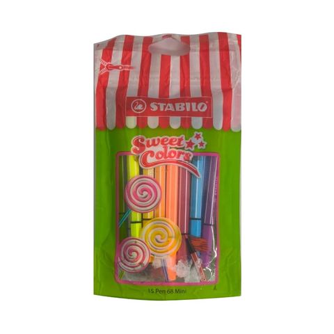 Marcador Stabilo Pen 68 Sweet Colors Mini x15