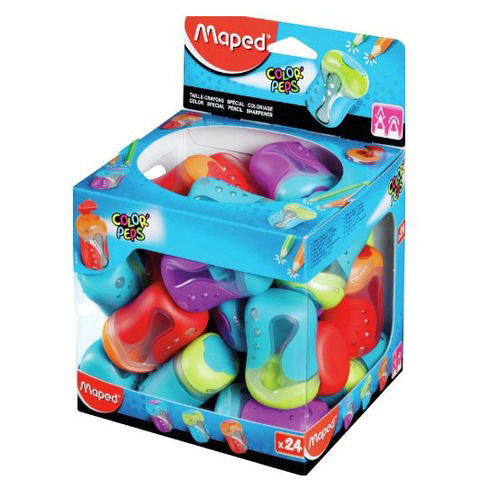 Sacapuntas Maped con recipiente Color Pep´s (2 Orificios)