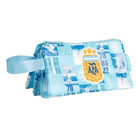 Cartuchera Mooving Tela Cuadruple AFA 