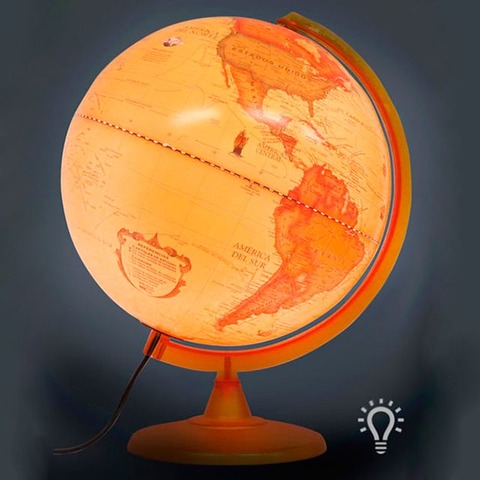 Globo Terráqueo Antiguo 25cm (257ALW)