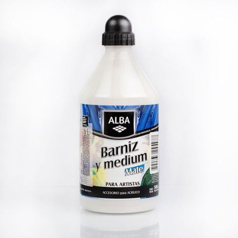 Barniz y Medium Alba Mate 500ml