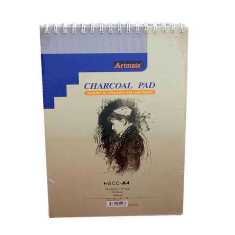 Block Artmate Carbonilla (160grs) (A4) (HSCC-A4) Charcoal Pad - Espiral