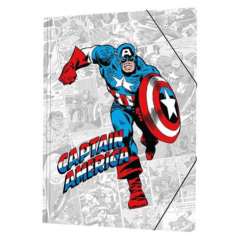 Carpeta Oficio con Elástico Mooving Marvel 