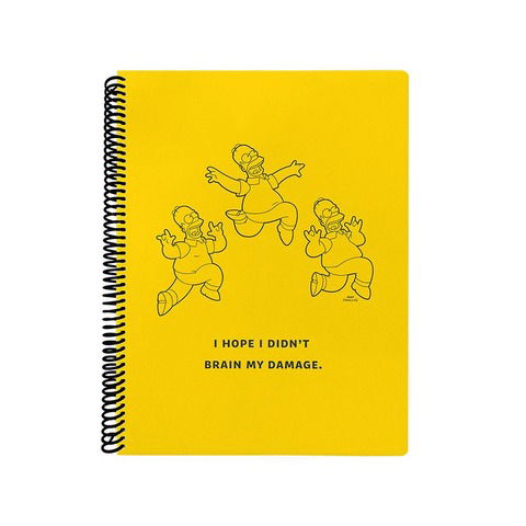 Cuaderno Universitario Mooving The Simpsons T/Semi Rígida 80H. Rayado 