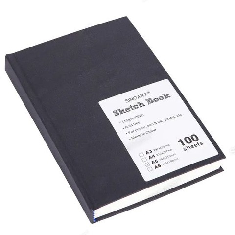 Block Sinoart Boceto (110GRS) (A5) (Z034) 100H. Sketch Book Encuadernado