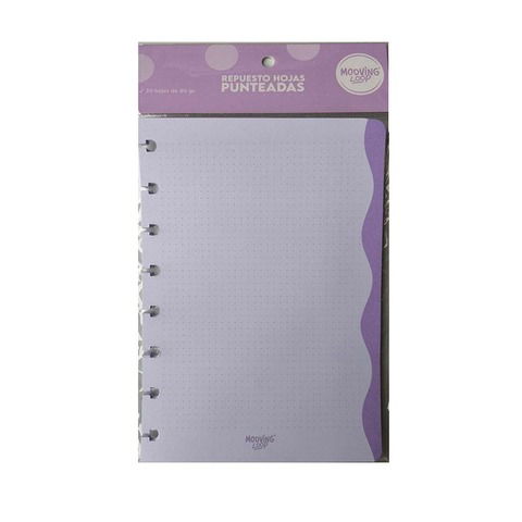 Repuesto Cuaderno Mooving Loop a Discos 