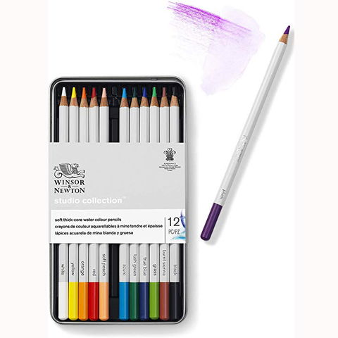 Lápiz Winsor & Newton Lata Acuarelable x12 (490016)