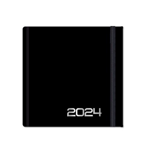 Agenda 2024 CF-Italian Design 19,5x19,5 Encuadernada Planner Semanal Negro