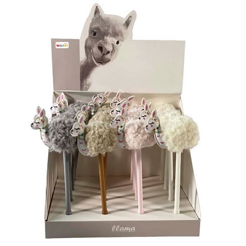 Lapicera Wero Boligrafo Pom Pom (WE3026) Llama