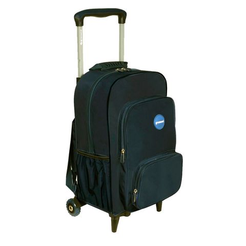 Lunchera Gremond con Porta Botella 24x26 x14CM. Lisa Negra (0521-4002-0092)