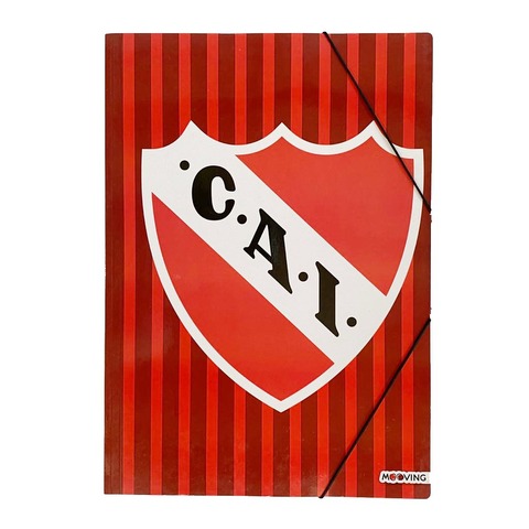 Carpeta Oficio con Elástico Mooving Independiente Escudo