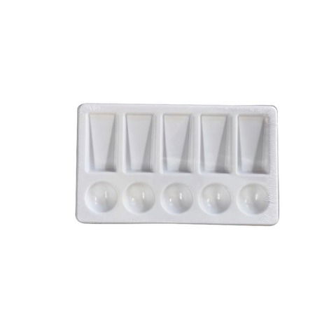 Mezclador Plástico x10 Cavidades Paleta Rectangular (TSP-12) (11,5X19cm) 