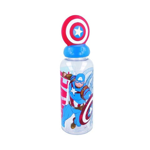 Botella Caramañola Licencia con Figurine 560ml Capitán America