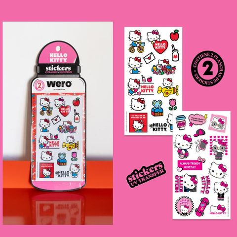 Stickers Wero UV Resistente al Agua P/Botellas-Etc x2 Planchas 