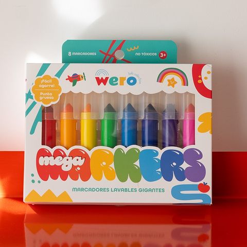 Marcador Wero Mega Markers x8 Colores (4196)