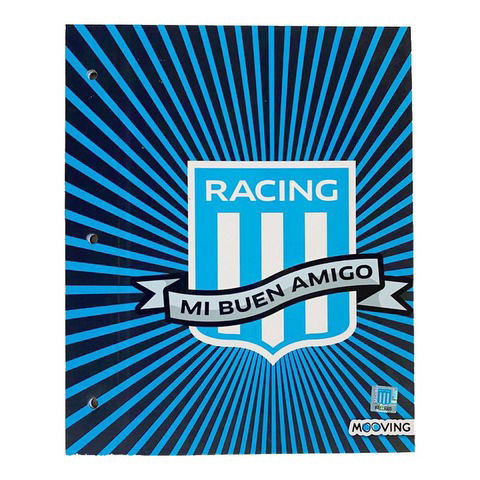 Carpeta N°3 dos tapas Mooving Racing Mi buen Amigo 