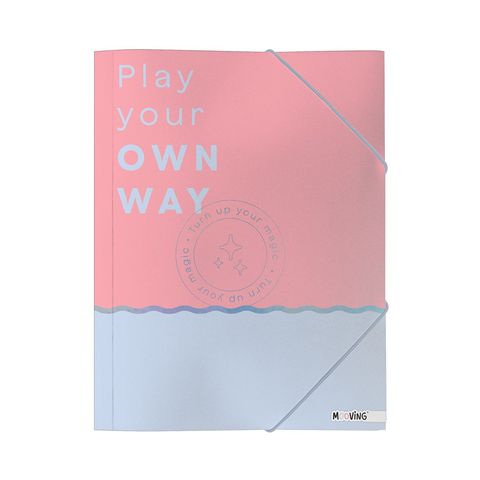 Carpeta Oficio con Elástico Mooving Pastel 