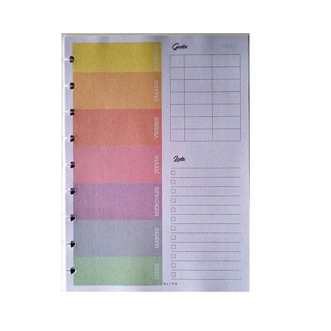 Repuesto Cuaderno Int. Decorline 18x25cm x30H. 