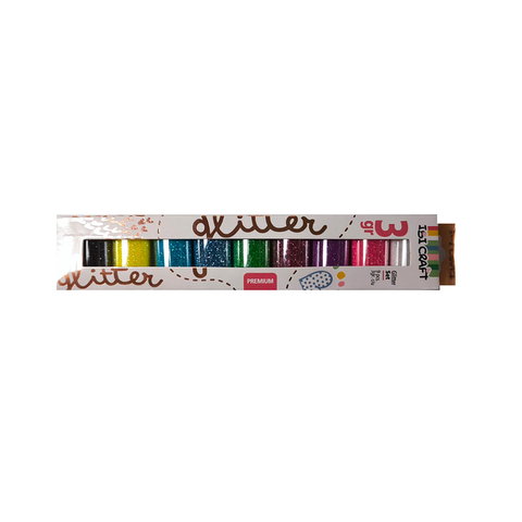 Gibre en Polvo Ibi Craft Set x9 Colores Vivos de 3grs (657202)