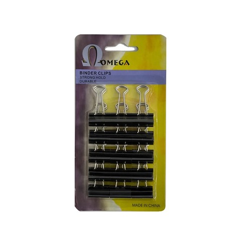 Broche Super Clip Metal Negro 19mm Blister x15 Unidades