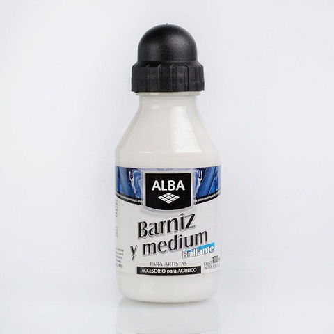 Barniz y Medium Alba Brillante 100ml