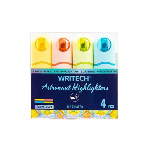 Resaltador Writech Astronaut Neón x4 (W-8154-PL4-Neon)