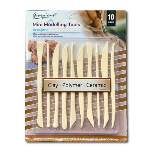 Estecas Plasticas para Arcilla-Ceramica Giorgione x10 Mini (G-Y0002)