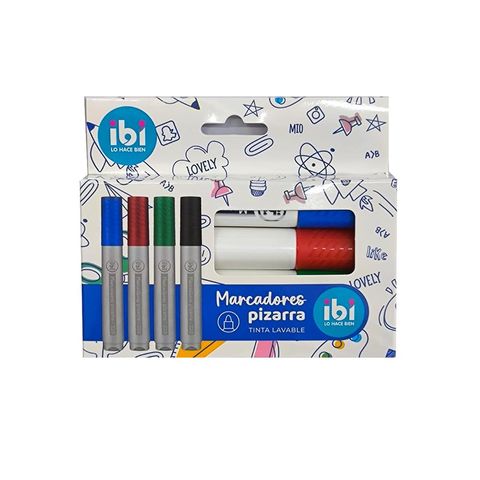 Marcador Pizarra Ibi x4 (570220)