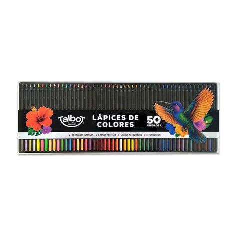 Lapices de colores Talbot Black Soft x50 (7796)