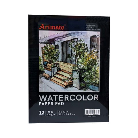 Block Artmate Acuarela (300gr) (22.9x30.5) (HSW-CC-912) Paper Pad - Embloc.