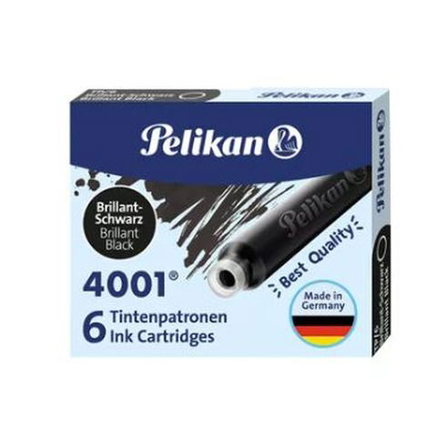 Cartucho Para Pluma Pelikan 4001 x6 Negro