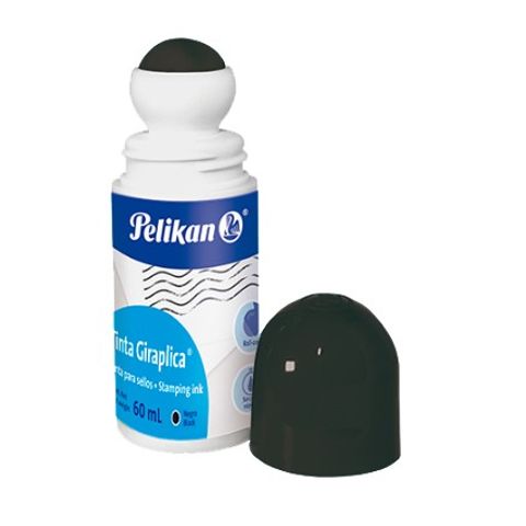 Tinta para Sellos Pelikan Giraplica (Roll On) 60ml Negra