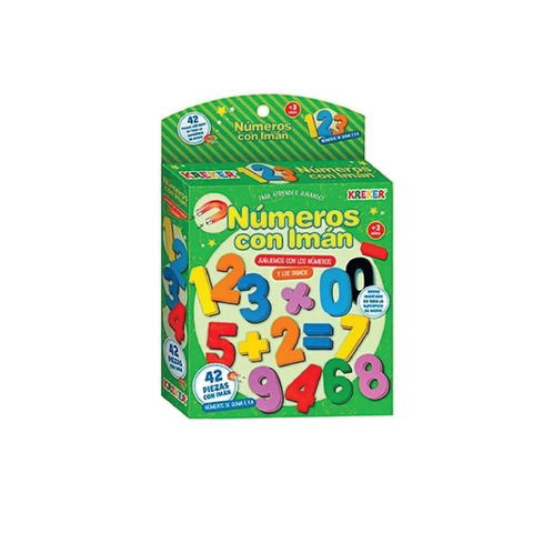 Goma Eva Set Kreker Imantado Números y Signos x42 Piezas (322)